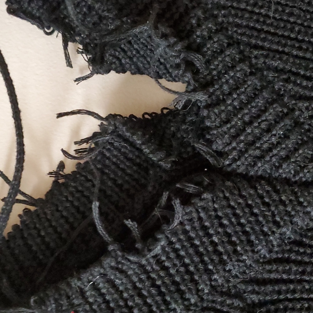 Distressed Knitted Sweater - Picture 7 of 9